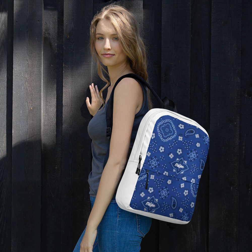 Madx Blue With White Backpack