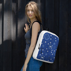 Madx Blue With White Backpack