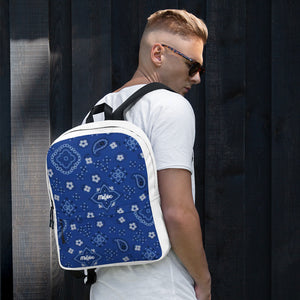 Madx Blue With White Backpack